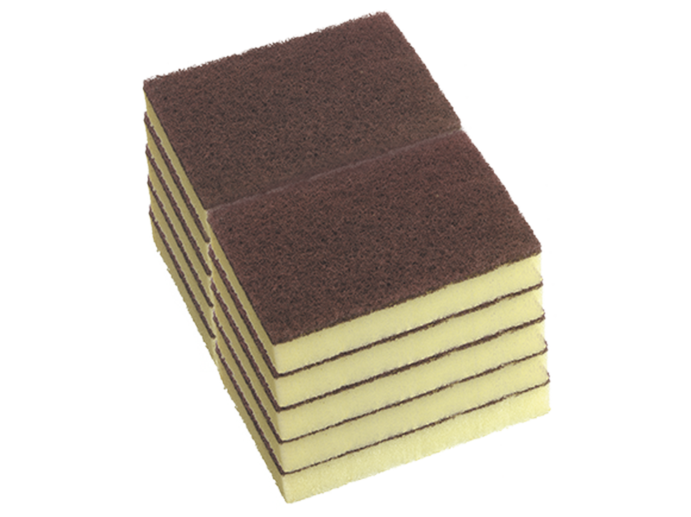 Scourer White DuraClean Scour Pad NonScratch Commercial Grade Oates 225X150X50mm 165851