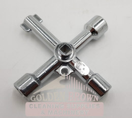 Steel 4 Way Utility Service Key Gas Electric Meter Cabinet Radiator tap ...