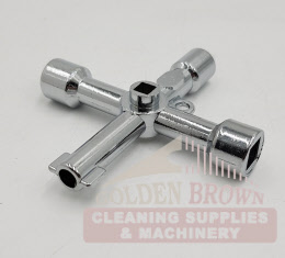 Steel 4 Way Utility Service Key Gas Electric Meter Cabinet Radiator tap ...