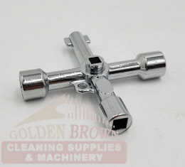 Steel 4 Way Utility Service Key Gas Electric Meter Cabinet Radiator tap ...