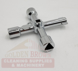 Steel 4 Way Utility Service Key Gas Electric Meter Cabinet Radiator tap ...