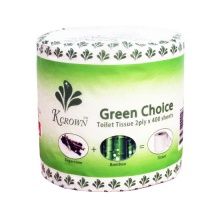 p2 tr3 toilet tissues roll green choice 2 ply, 700 sheets 48 rolls ctn